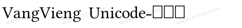 VangVieng Unicode字体转换